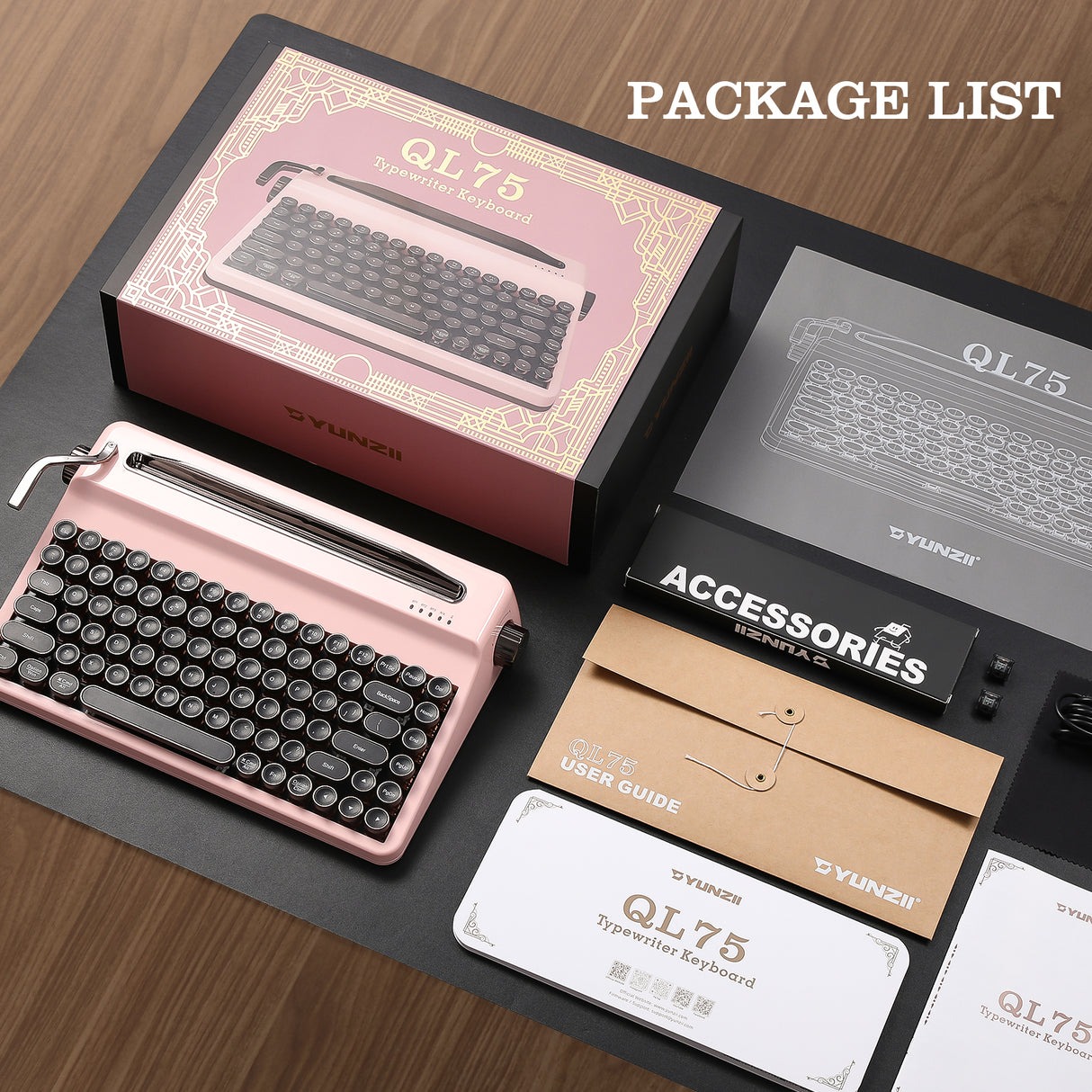 YUNZII QL75 Retro Typewriter